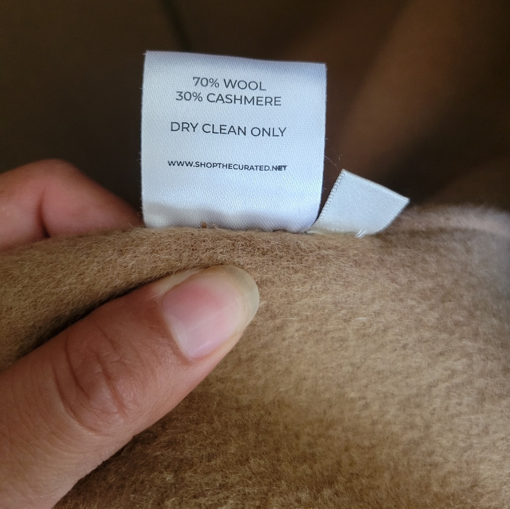 Elegant Tan Women's Coat - Picture 4 of 7